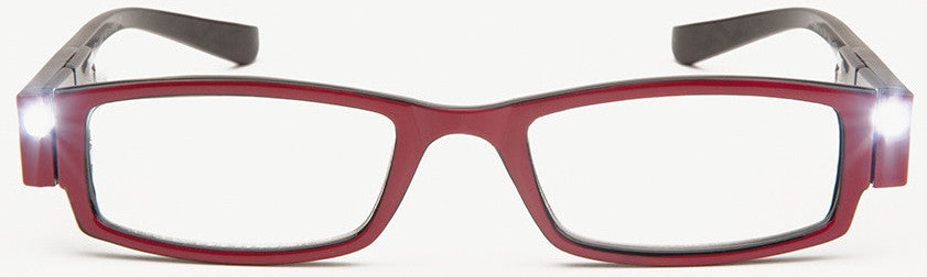 NiteSpecs Red LED Readers Nitespecs LED Lighted Reading Glasses